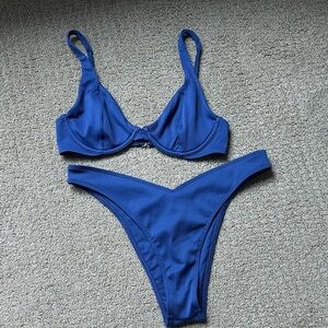 Hollister Royal Blue Bikini Set